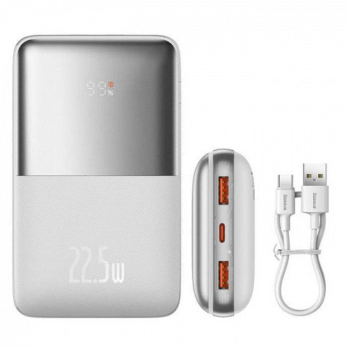 Baseus Powerbank 22.5W 20000mAh Display Bipow Pro White