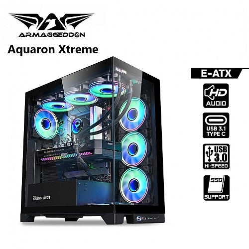 Armaggeddon Aquaron Xtreme EATX Gaming Case Black