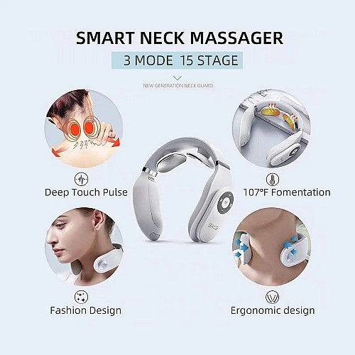 SKG Neck Massager Pulse-Heat-APP-Multiple Heads G7 Pro