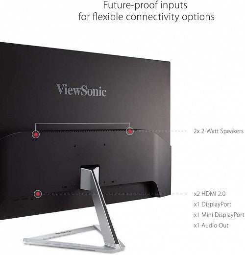 Viewsonic 32'' 4K Entertainment Monitor VA Frameless Silver VX3276-4K-mhd