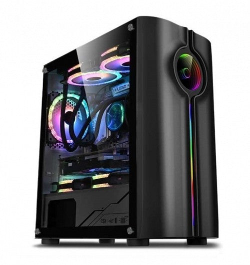 Armaggeddon TRON HOLO 3 Micro ATX Gaming Case Black