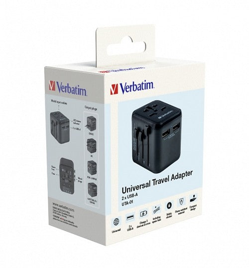 Verbatim UTA-01 Travel Charger & Adaptor World to World 12W