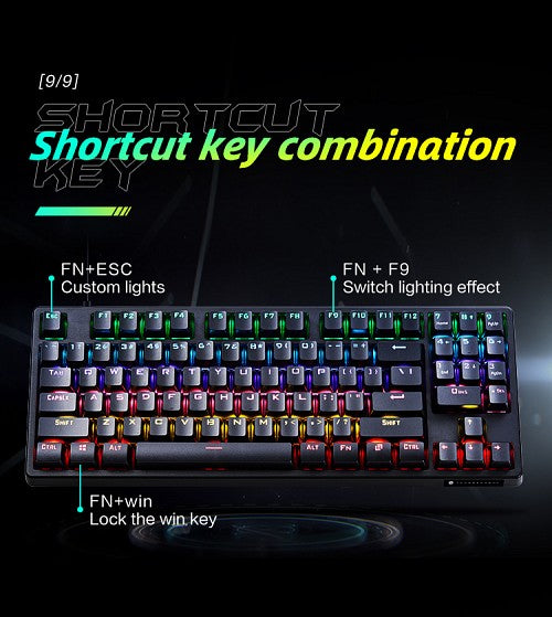 Thunderobot KG3089R Gaming Mechanical Keyboard Blue Switch