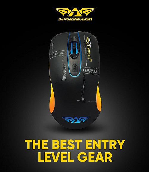 Armaggeddon Scorpion 3 Pro-Gaming Mouse with Free Mousepad