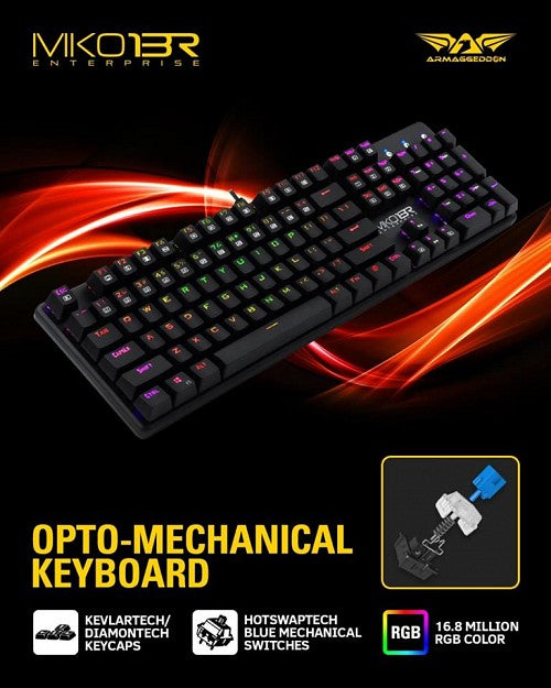 Armaggeddon MKO-13R ProGaming Optical Mechanical Keyboard