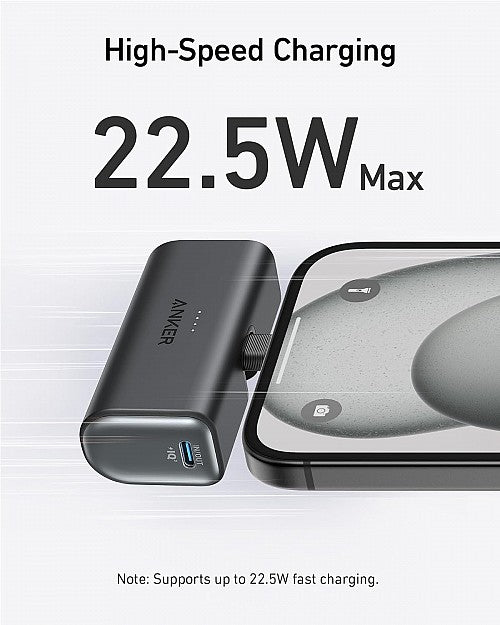 Anker Mobile Powerbank 5,000mAh Nano 22.5W Built-In USB-C