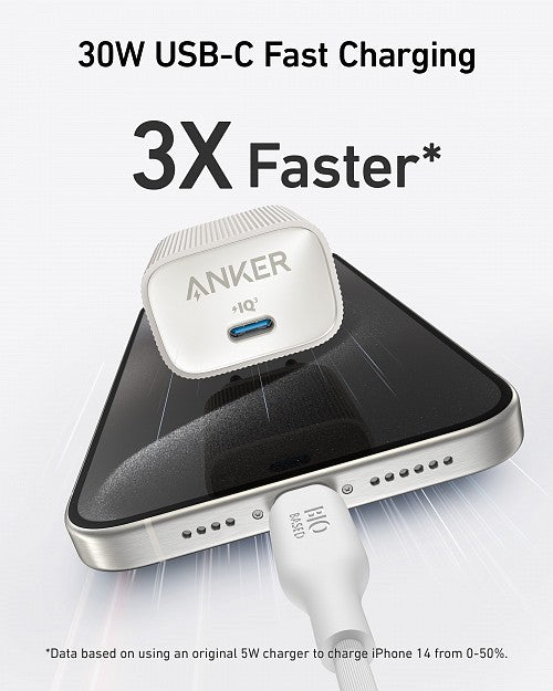 Anker Mobile Charger Wall 30W USB-C Nano 4 (511) White