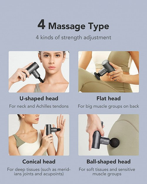 SKG Body Gun Massager Mini F3-EN Grey