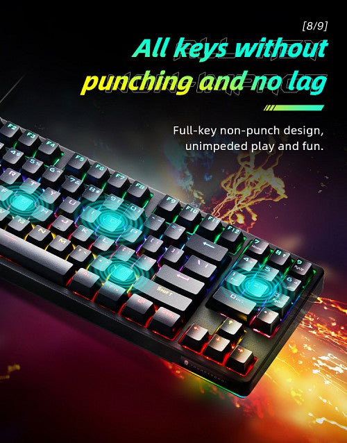 Thunderobot KG3089R Gaming Mechanical Keyboard Blue Switch