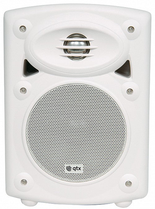 QTX QR5W Active Onwall Speakers Pair 5.25'' 2x20W White 178.201UK