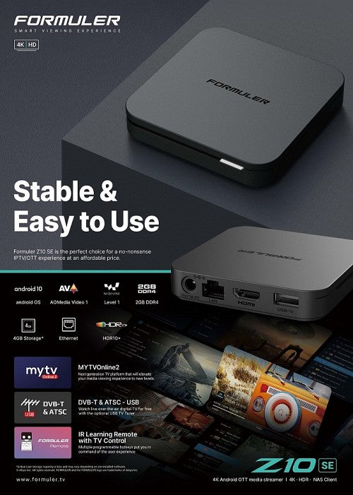 Formuler Z10 SE Android 10 TV Box 4K 2GB/4GB