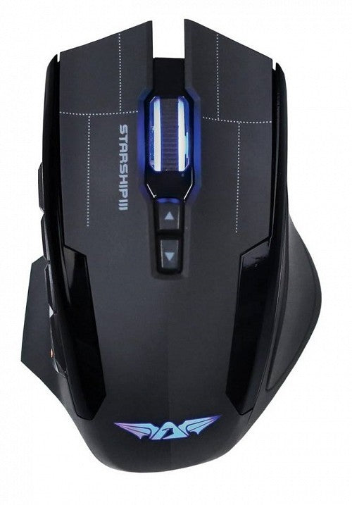 Armaggeddon Starship 3 Soviets Pro-Gaming Mouse 10000CPI Macros RGB Adj.Weight