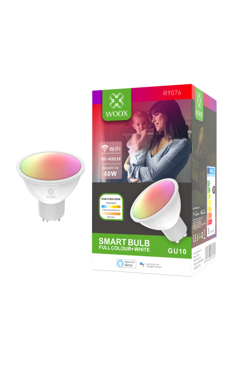 WOOX R9076 GU10 5.5W WiFi Smart LED Spot RGB & CCT