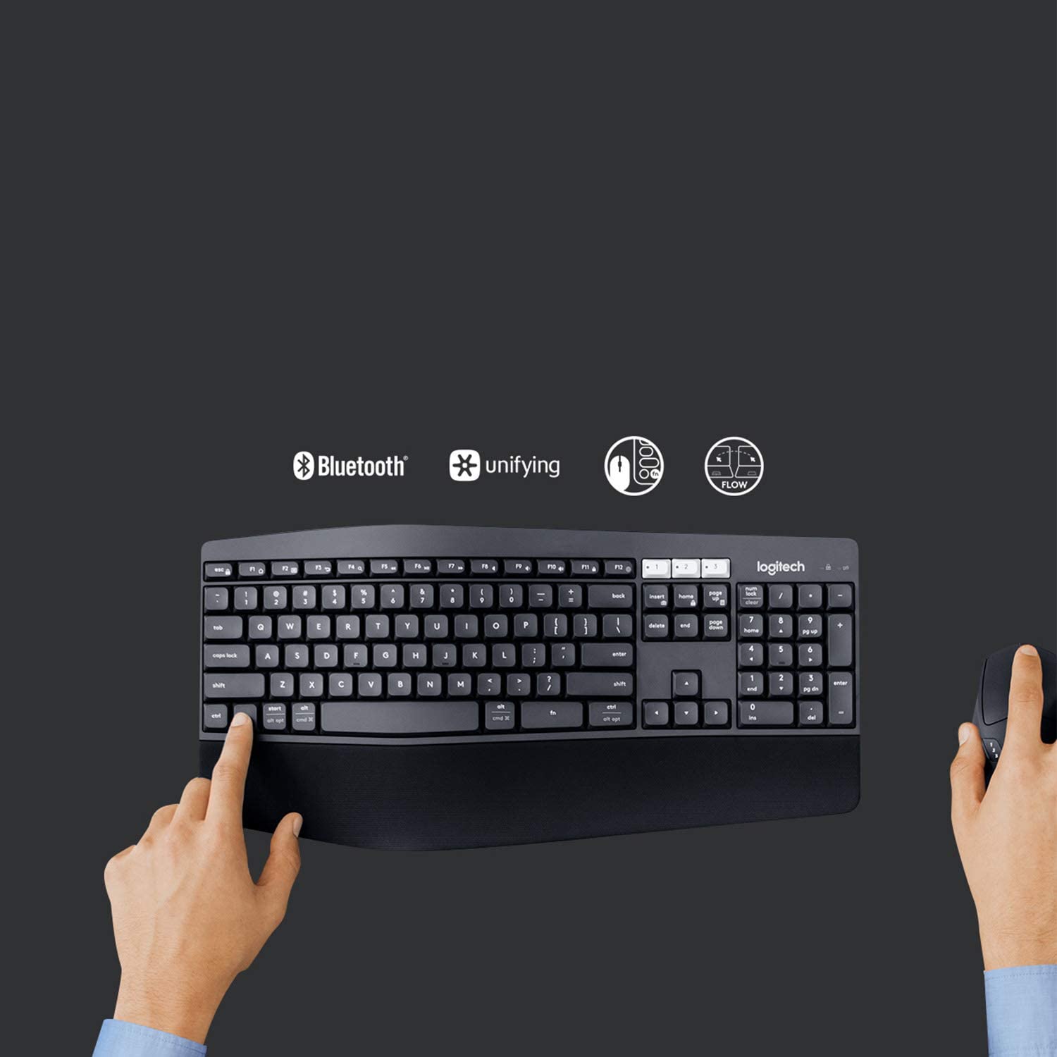 LOGITECH KEYBOARD + MOUSE WIRELESS COMBO MK850 UK