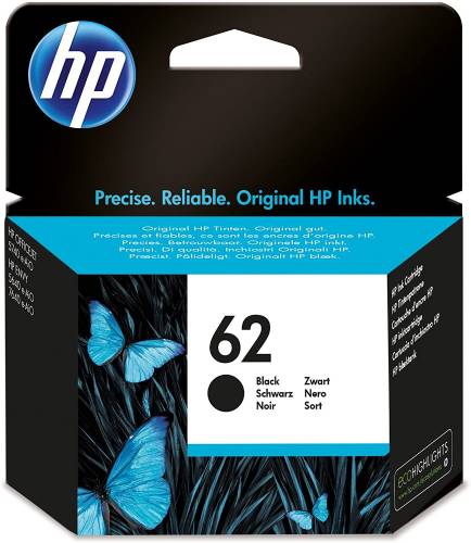 HP INK CARTRIDGE 62 BLACK C2P04AE