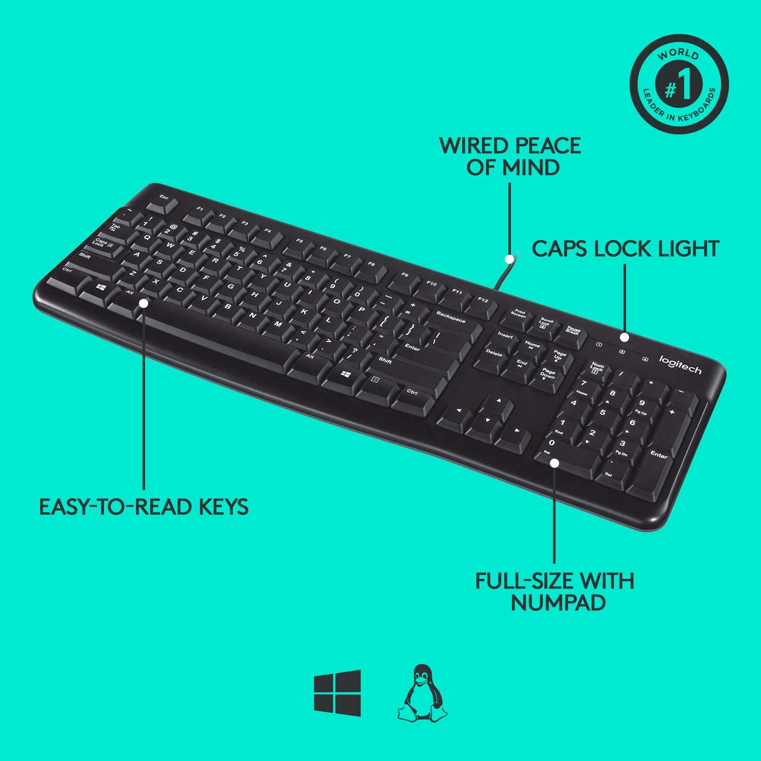 LOGITECH KEYBOARD K120 GR