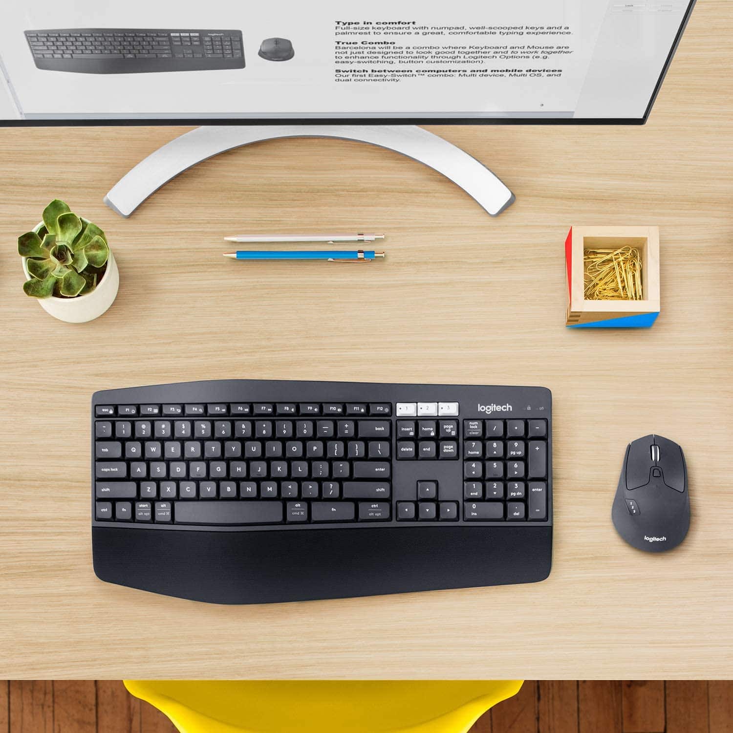 LOGITECH KEYBOARD + MOUSE WIRELESS COMBO MK850 UK