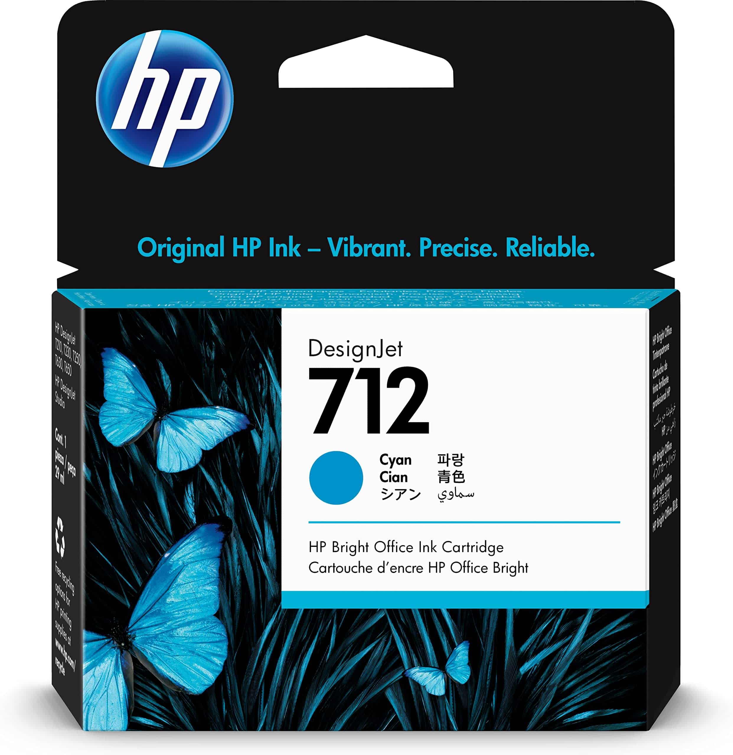 HP INK CARTRIDGE 712 CYAN 29ML 3ED67A