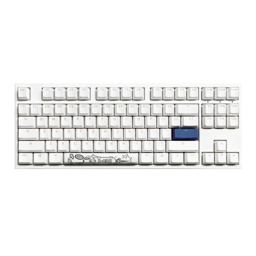 DUCKY ONE 3 PURE WHITE (US) TKL CHERRY BROWN SWITCH RGB LED