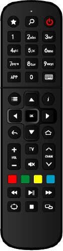 Infomir Official Remote Control for MAG IPTV Boxes v2