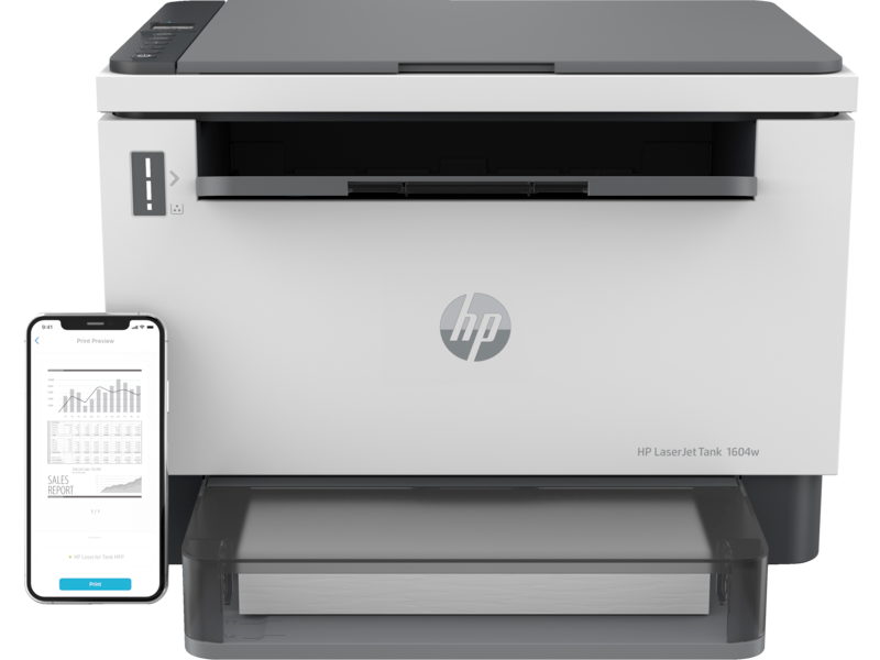 HP PRINTER ALL IN ONE LASER TANK MONOCHROME BUSINESS 1604W