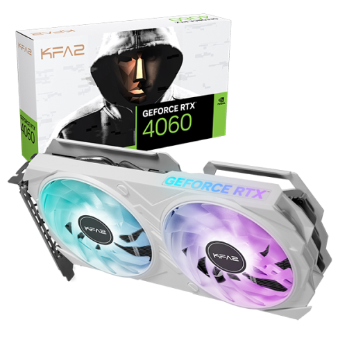 KFA2 GEFORCE RTX 4060 EX WHITE 1-CLICK OC 8GB