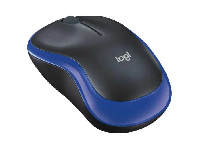 LOGITECH MOUSE WIRELESS M185 BLACK/BLUE